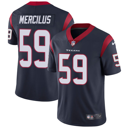 Men Houston Texans #59 Mercilus blue Nike Vapor Untouchable Limited NFL Jersey->houston texans->NFL Jersey